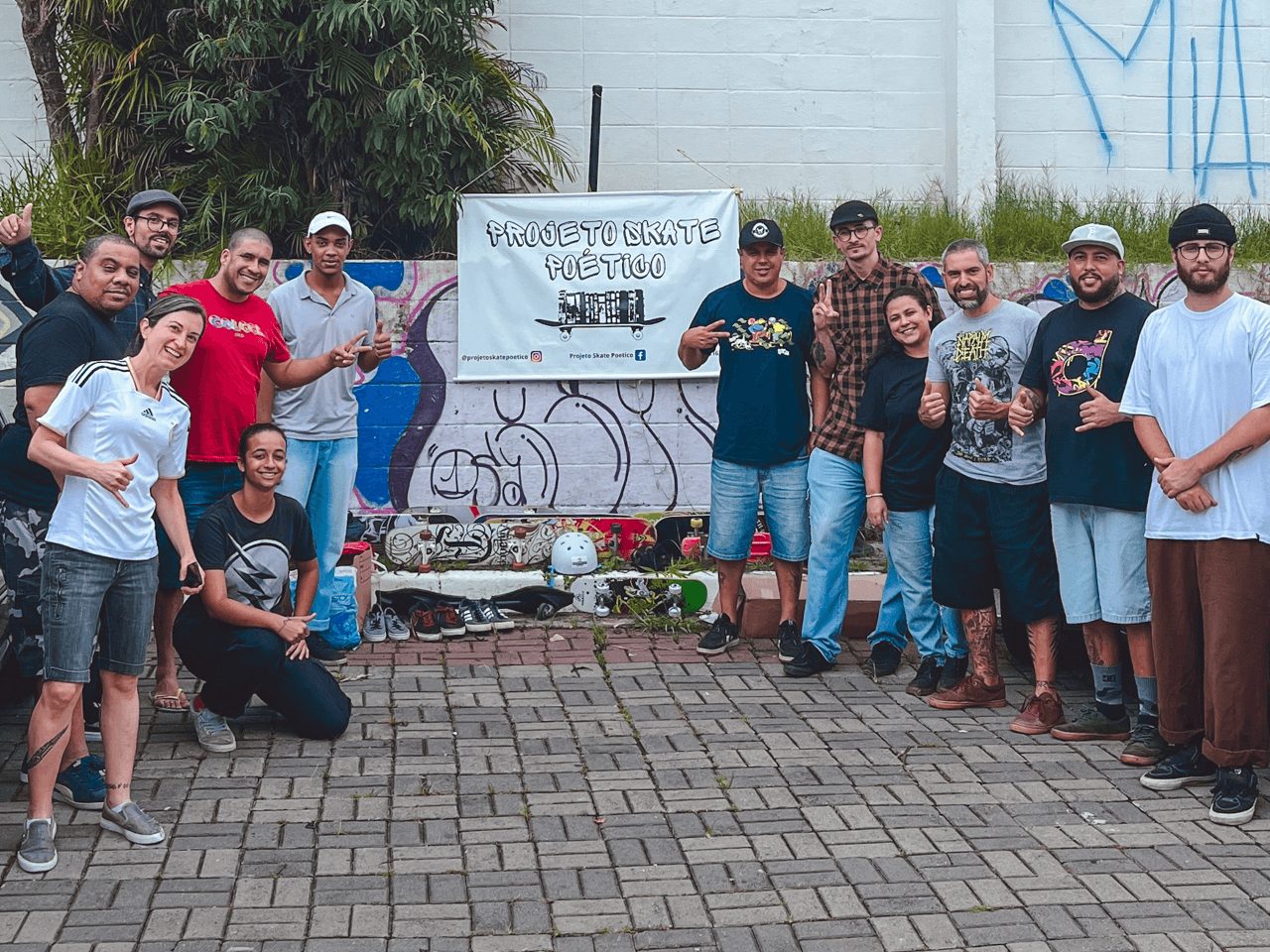Osteraktion beim Projeto Skate Poético 2024