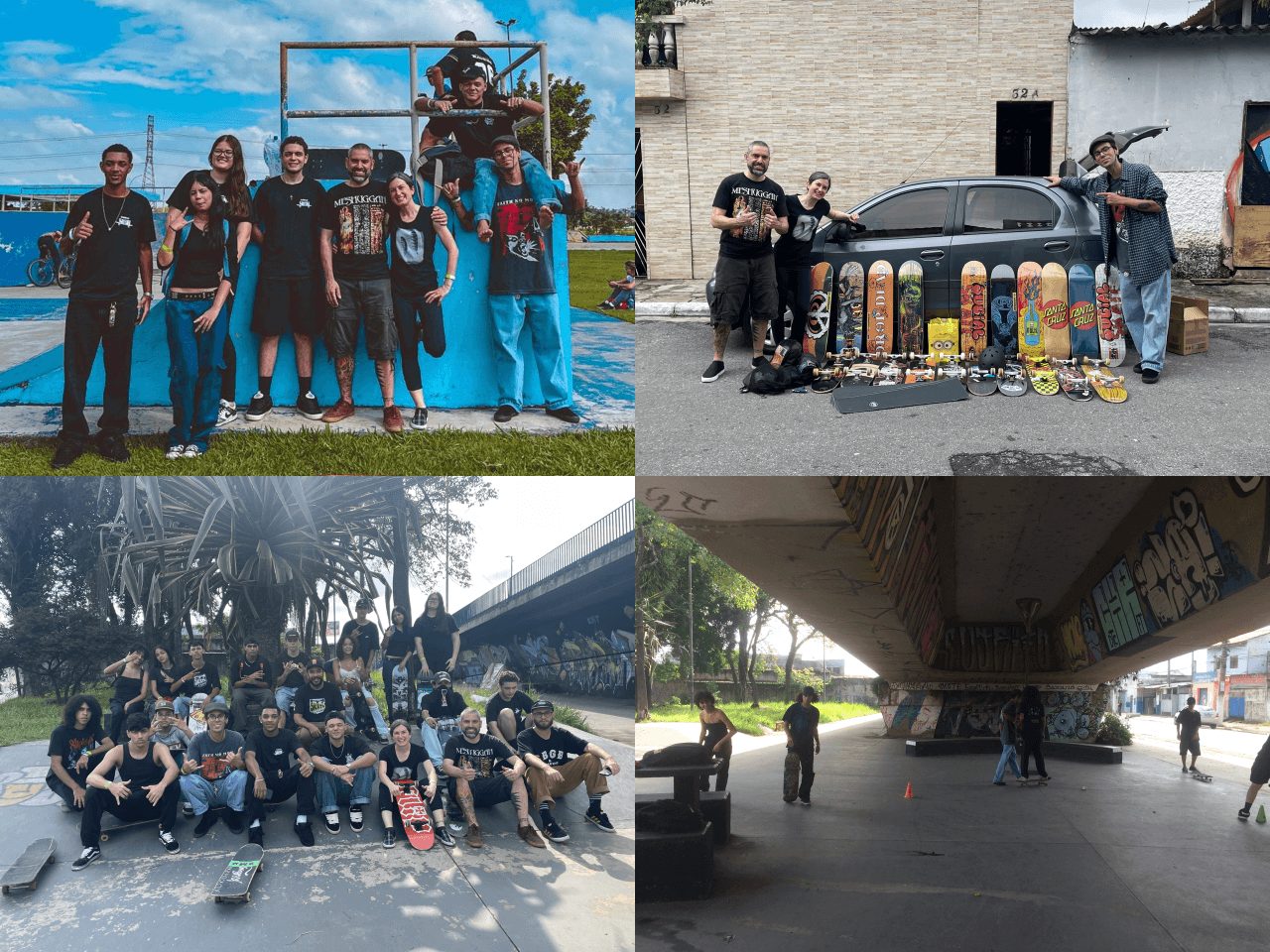 Spendenübergabe beim Projeto Skate Poético 2025