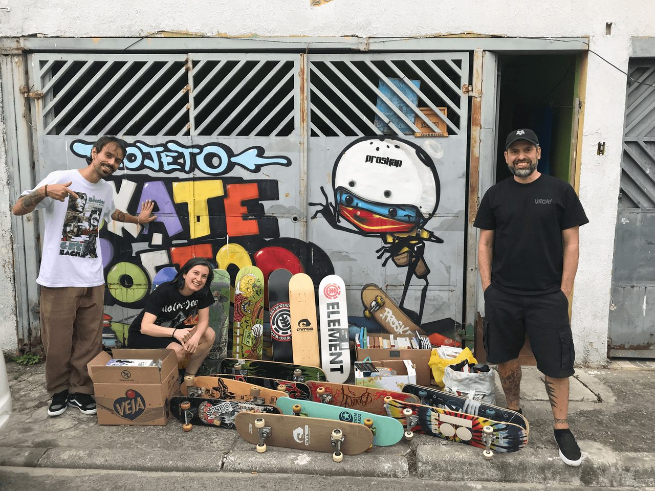 Spendenübergabe beim Projeto Skate Poético 2026